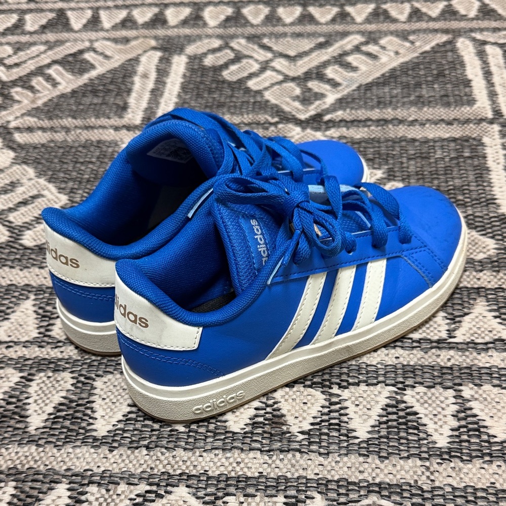 Adidas Kids Royal Blue and White Sneakers